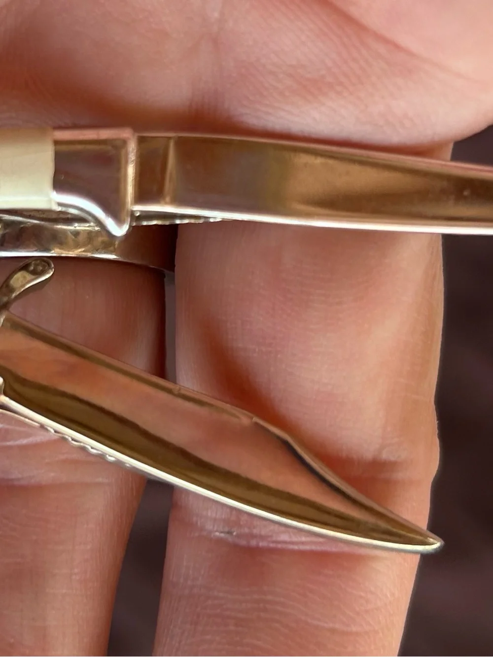 Set of 2 Vintage Men’s Tie clips or money in the shape of a knife and a dagger